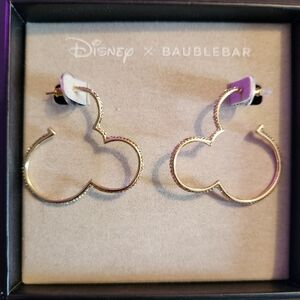 Disney X Baublebar Mickey Hoop Earrings
